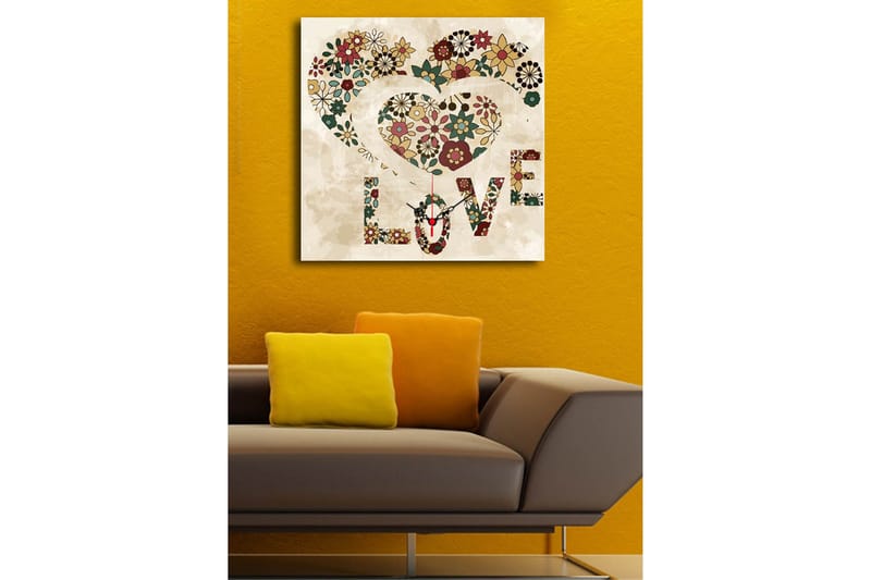 Koristeellinen Canvas Seinäkello - Sisustustuotteet - Seinäkoristeet - Kellot