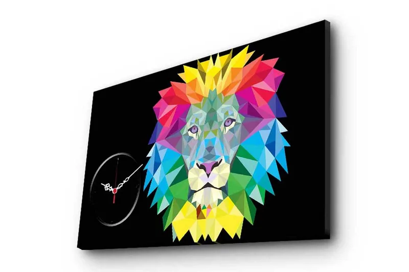 Koristeellinen Canvas Seinäkello - Sisustustuotteet - Seinäkoristeet - Kellot