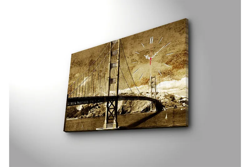 Koristeellinen Canvas Seinäkello - Sisustustuotteet - Seinäkoristeet - Kellot