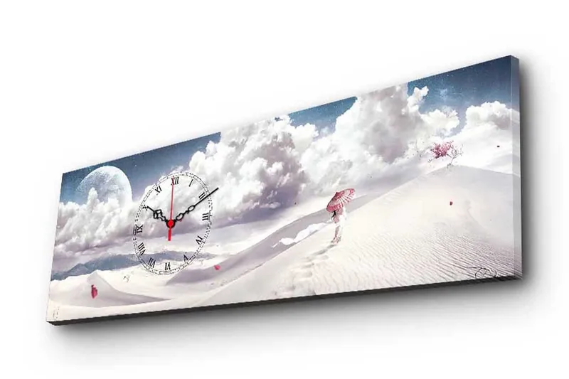 Koristeellinen Canvas Seinäkello - Sisustustuotteet - Seinäkoristeet - Kellot