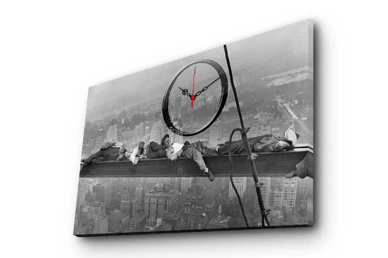 Koristeellinen Canvas Seinäkello - Sisustustuotteet - Seinäkoristeet - Kellot