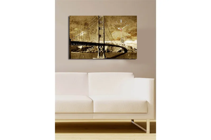 Koristeellinen Canvas Seinäkello - Sisustustuotteet - Seinäkoristeet - Kellot