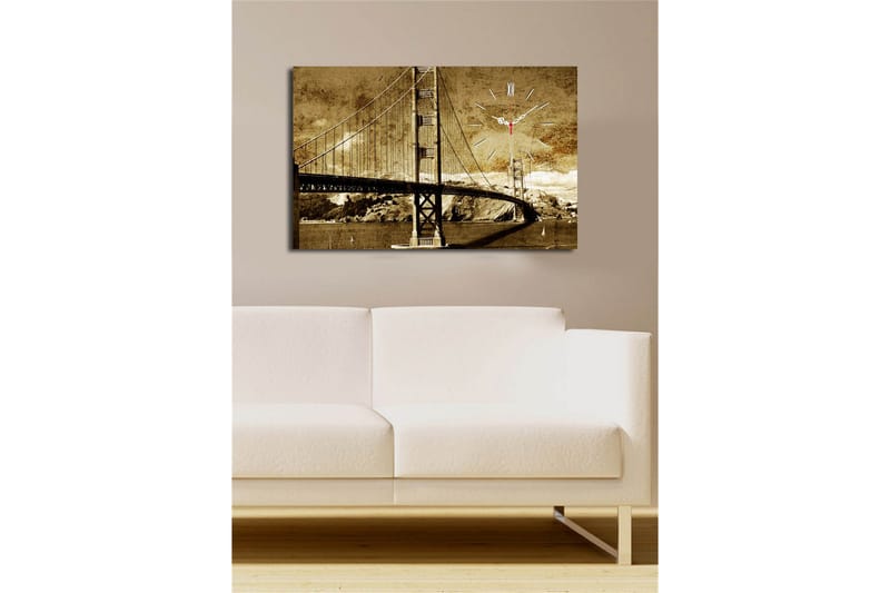 Koristeellinen Canvas Seinäkello - Sisustustuotteet - Seinäkoristeet - Kellot