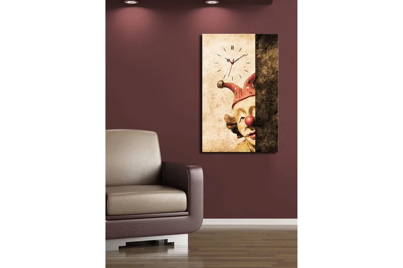 Koristeellinen Canvas Seinäkello - Sisustustuotteet - Seinäkoristeet - Kellot