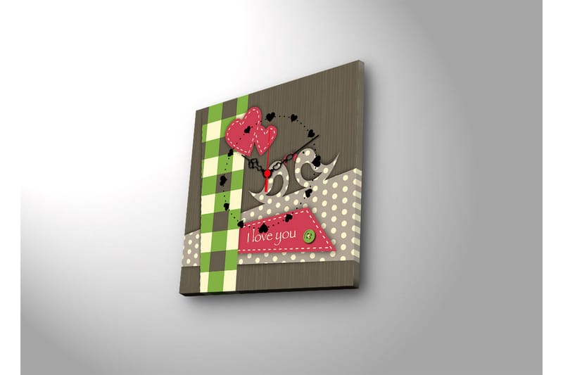 Koristeellinen Canvas Seinäkello - Sisustustuotteet - Seinäkoristeet - Kellot