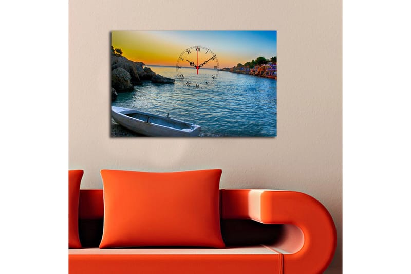 Koristeellinen Canvas Seinäkello - Sisustustuotteet - Seinäkoristeet - Kellot