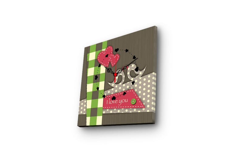 Koristeellinen Canvas Seinäkello - Sisustustuotteet - Seinäkoristeet - Kellot