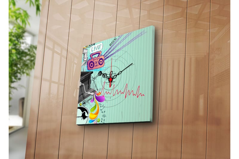 Koristeellinen Canvas Seinäkello - Sisustustuotteet - Seinäkoristeet - Kellot