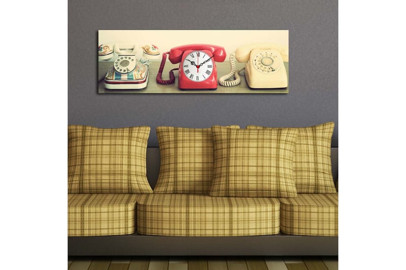 Koristeellinen Canvas Seinäkello - Sisustustuotteet - Seinäkoristeet - Kellot