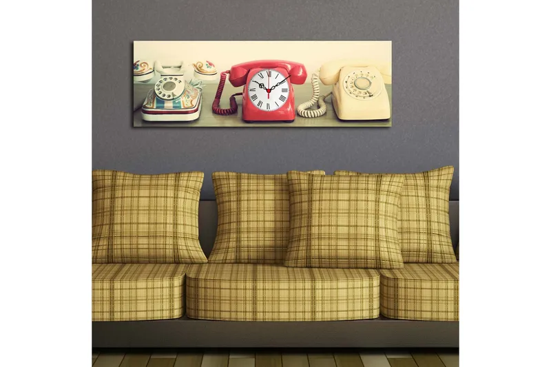 Koristeellinen Canvas Seinäkello - Sisustustuotteet - Seinäkoristeet - Kellot