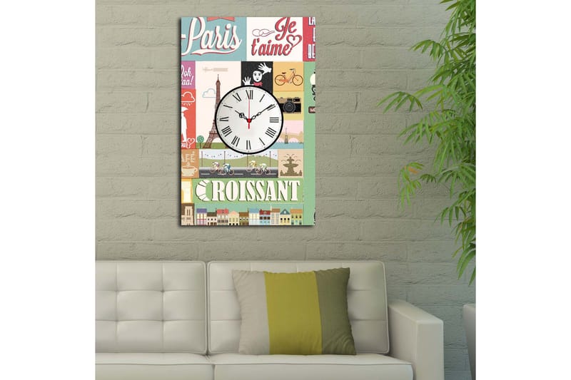 Koristeellinen Canvas Seinäkello - Sisustustuotteet - Seinäkoristeet - Kellot