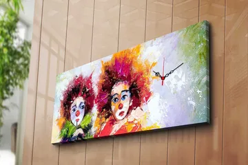 Koristeellinen Canvas Seinäkello - Sisustustuotteet - Seinäkoristeet - Kellot