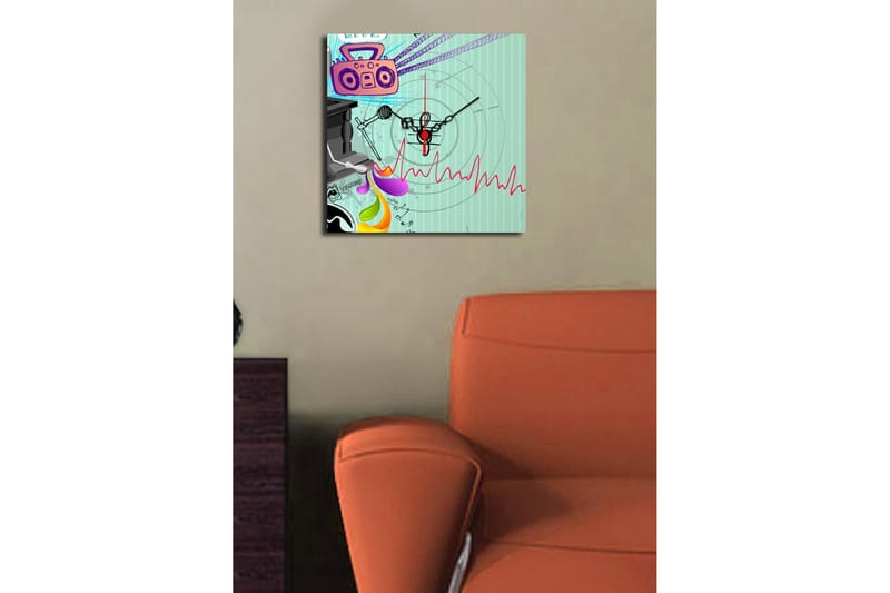 Koristeellinen Canvas Seinäkello - Sisustustuotteet - Seinäkoristeet - Kellot