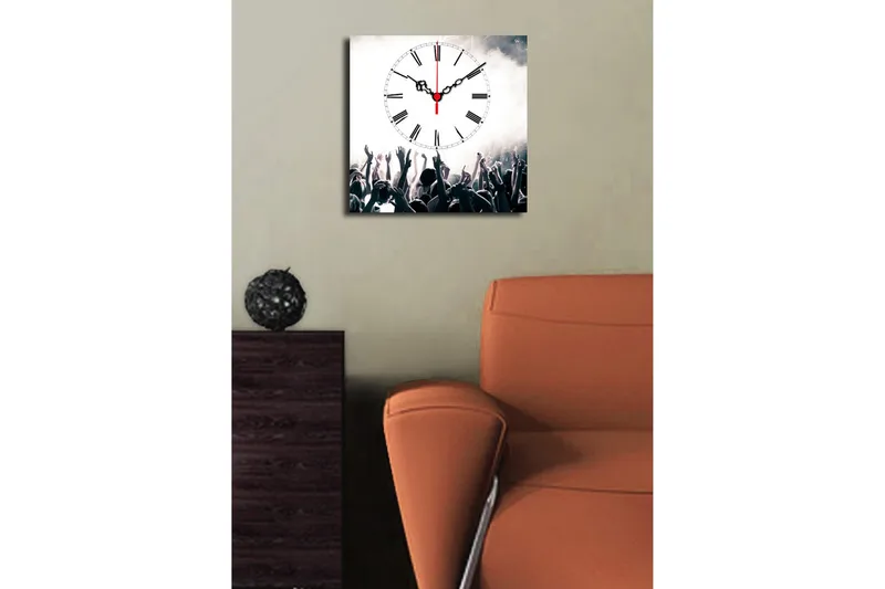 Koristeellinen Canvas Seinäkello - Sisustustuotteet - Seinäkoristeet - Kellot
