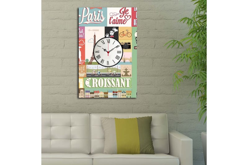 Koristeellinen Canvas Seinäkello - Sisustustuotteet - Seinäkoristeet - Kellot