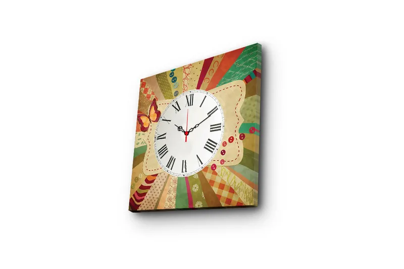 Koristeellinen Canvas Seinäkello - Sisustustuotteet - Seinäkoristeet - Kellot