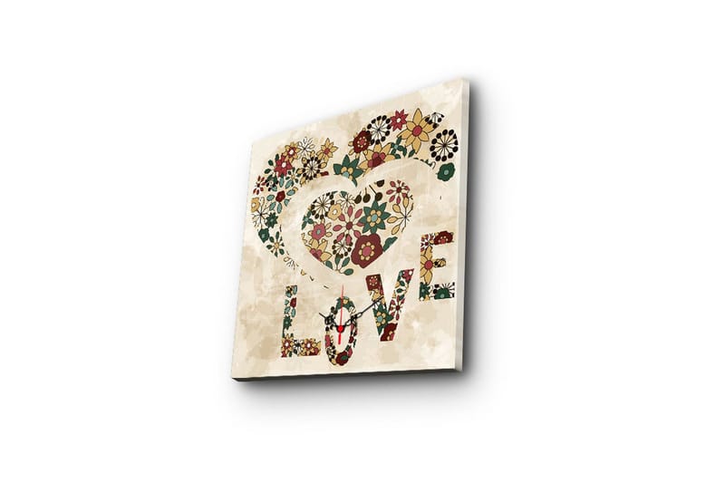 Koristeellinen Canvas Seinäkello - Sisustustuotteet - Seinäkoristeet - Kellot