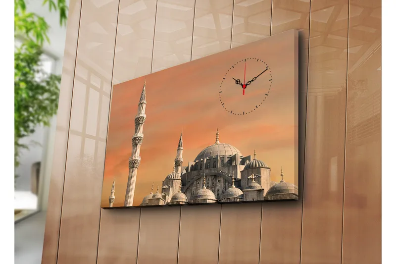 Koristeellinen Canvas Seinäkello - Sisustustuotteet - Seinäkoristeet - Kellot