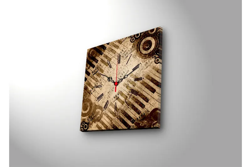 Koristeellinen Canvas Seinäkello - Sisustustuotteet - Seinäkoristeet - Kellot