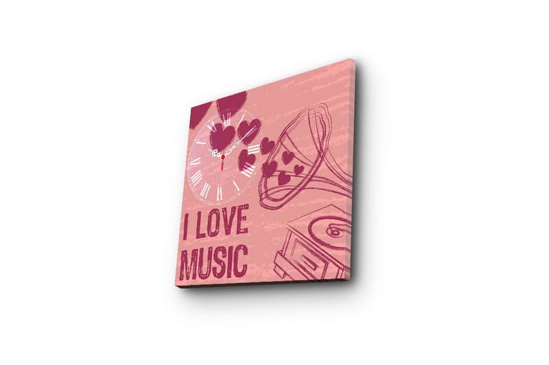 Koristeellinen Canvas Seinäkello - Sisustustuotteet - Seinäkoristeet - Kellot