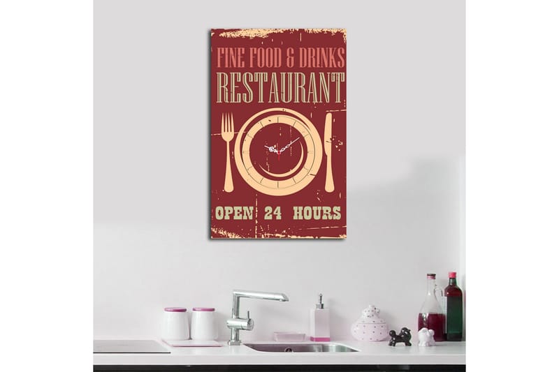 Koristeellinen Canvas Seinäkello - Sisustustuotteet - Seinäkoristeet - Kellot