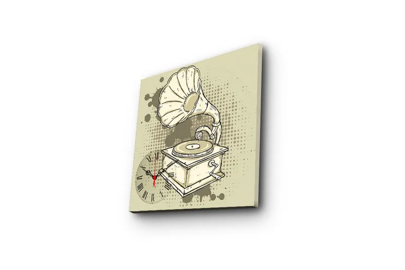 Koristeellinen Canvas Seinäkello - Sisustustuotteet - Seinäkoristeet - Kellot