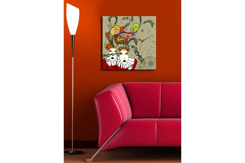 Koristeellinen Canvas Seinäkello - Sisustustuotteet - Seinäkoristeet - Kellot