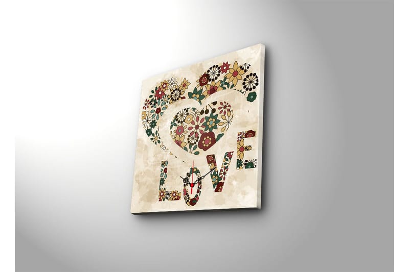 Koristeellinen Canvas Seinäkello - Sisustustuotteet - Seinäkoristeet - Kellot