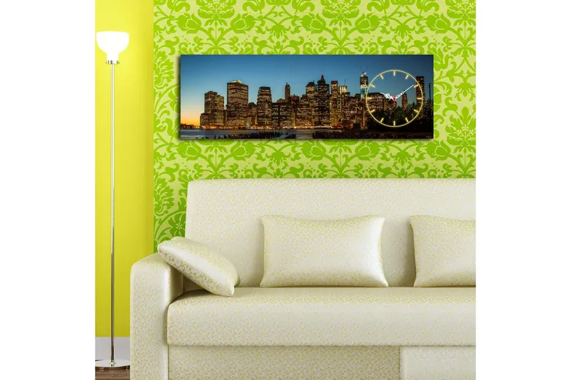 Koristeellinen Canvas Seinäkello - Sisustustuotteet - Seinäkoristeet - Kellot