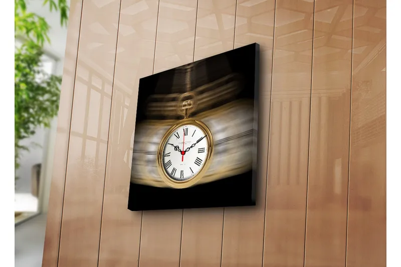 Koristeellinen Canvas Seinäkello - Sisustustuotteet - Seinäkoristeet - Kellot