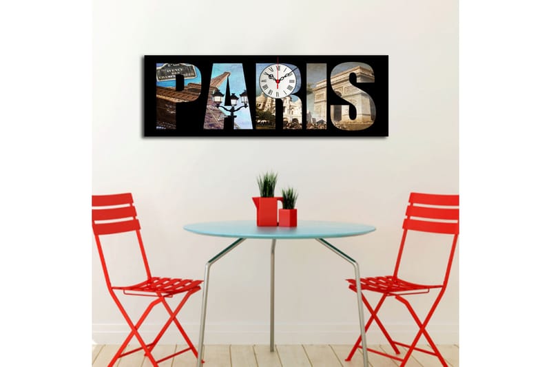 Koristeellinen Canvas Seinäkello - Sisustustuotteet - Seinäkoristeet - Kellot