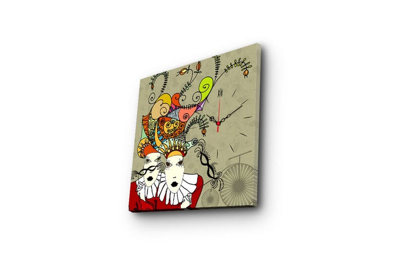 Koristeellinen Canvas Seinäkello - Sisustustuotteet - Seinäkoristeet - Kellot