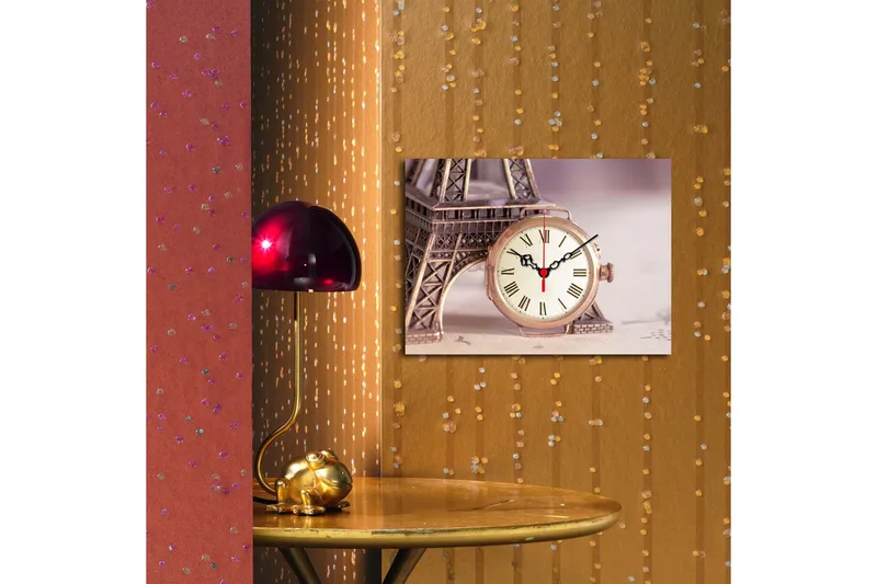 Koristeellinen Canvas Seinäkello - Sisustustuotteet - Seinäkoristeet - Kellot