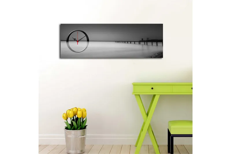 Koristeellinen Canvas Seinäkello - Sisustustuotteet - Seinäkoristeet - Kellot