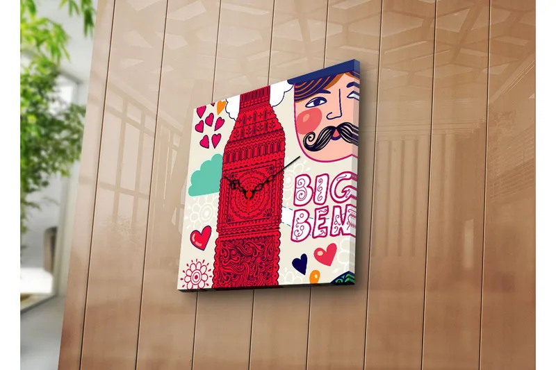 Koristeellinen Canvas Seinäkello, undefined