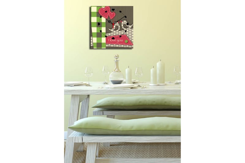 Koristeellinen Canvas Seinäkello - Sisustustuotteet - Seinäkoristeet - Kellot