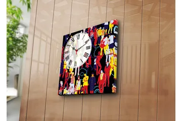 Koristeellinen Canvas Seinäkello - Sisustustuotteet - Seinäkoristeet - Kellot
