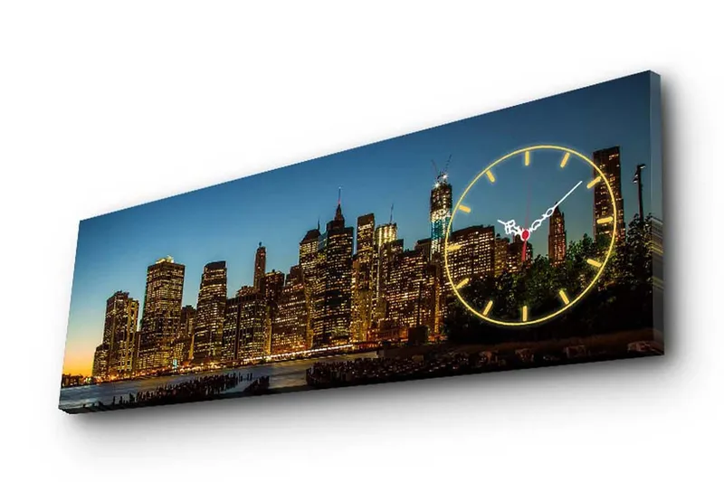 Koristeellinen Canvas Seinäkello - Sisustustuotteet - Seinäkoristeet - Kellot