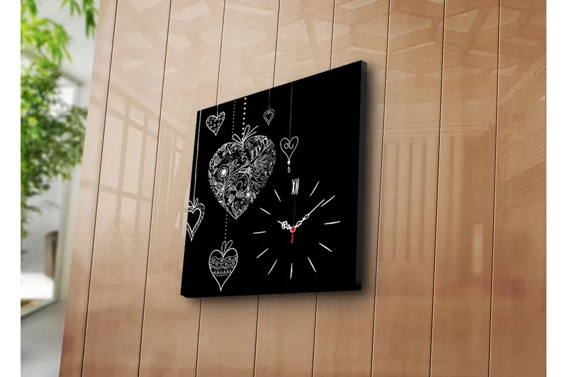 Koristeellinen Canvas Seinäkello - Sisustustuotteet - Seinäkoristeet - Kellot