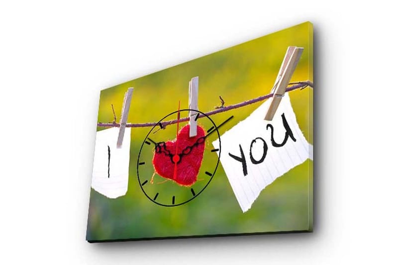 Koristeellinen Canvas Seinäkello - Sisustustuotteet - Seinäkoristeet - Kellot