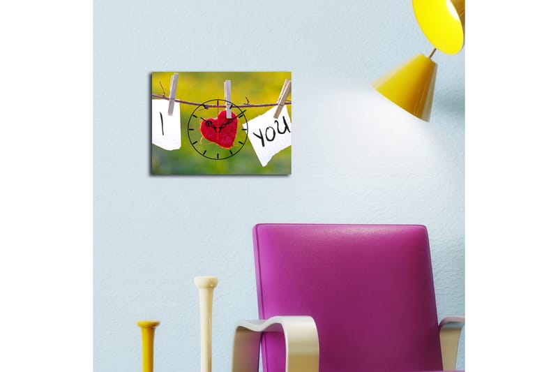 Koristeellinen Canvas Seinäkello - Sisustustuotteet - Seinäkoristeet - Kellot