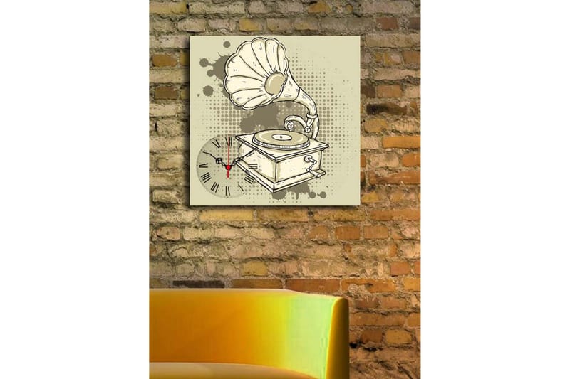 Koristeellinen Canvas Seinäkello - Sisustustuotteet - Seinäkoristeet - Kellot