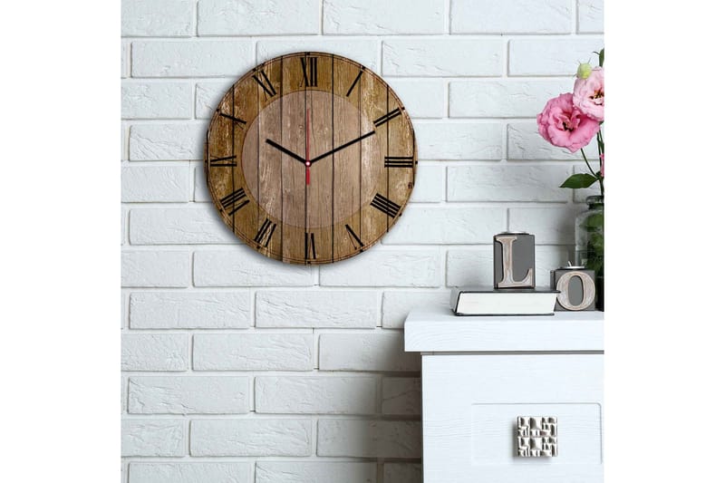 Koristeellinen MDF kello - Sisustustuotteet - Seinäkoristeet - Kellot