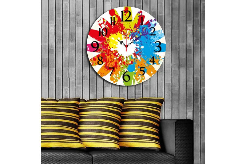 Koristeellinen MDF kello - Sisustustuotteet - Seinäkoristeet - Kellot