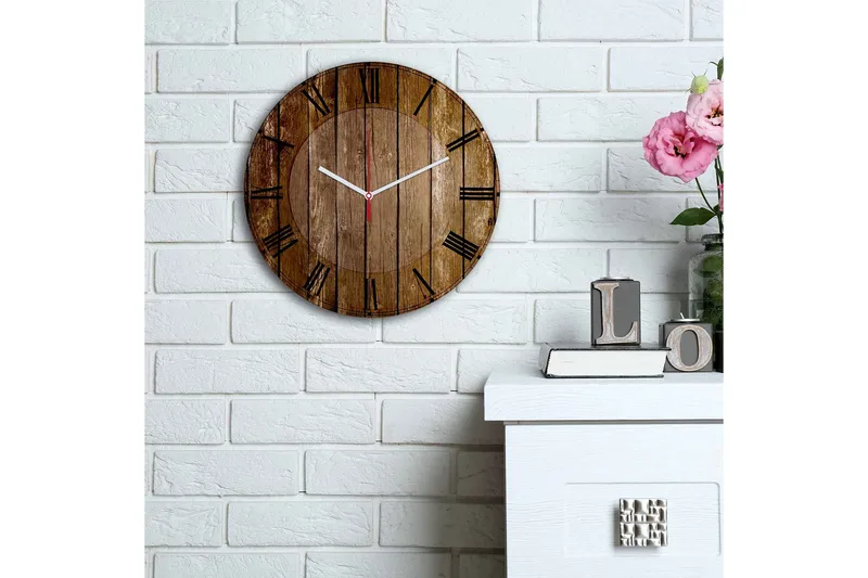 Koristeellinen MDF kello - Sisustustuotteet - Seinäkoristeet - Kellot