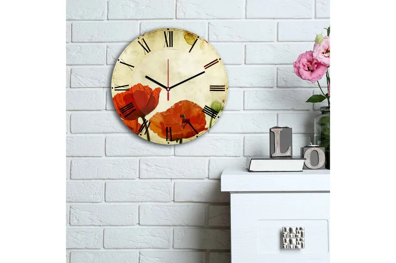 Koristeellinen MDF kello - Sisustustuotteet - Seinäkoristeet - Kellot