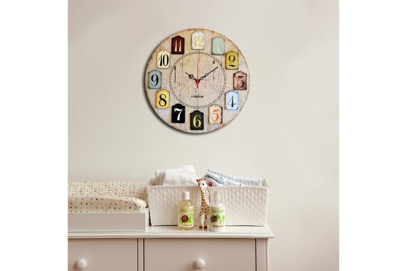 Koristeellinen MDF kello - Sisustustuotteet - Seinäkoristeet - Kellot