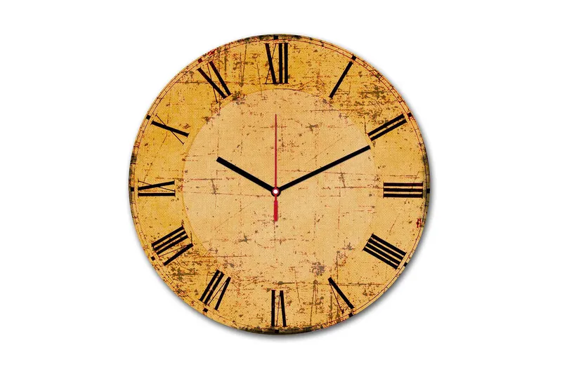 Koristeellinen MDF Seinäkello 30 cm, Monivärinen