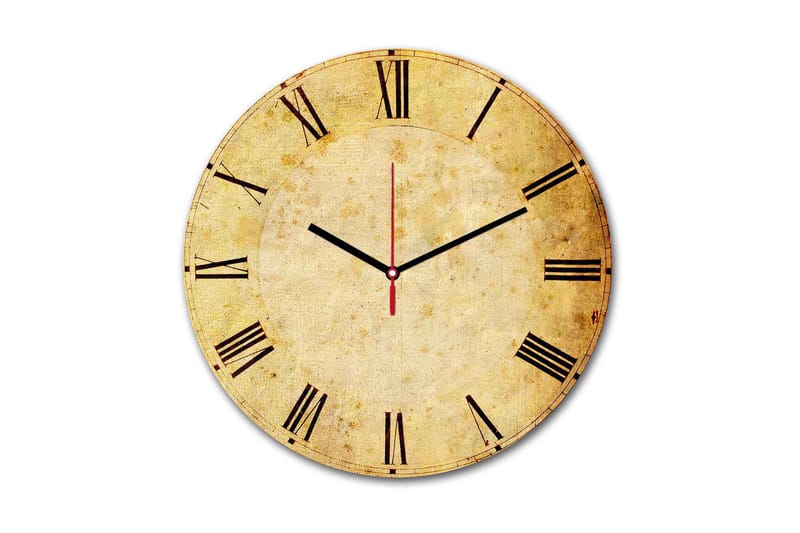 Koristeellinen MDF Seinäkello 30 cm - Monivärinen - Sisustustuotteet - Seinäkoristeet - Kellot