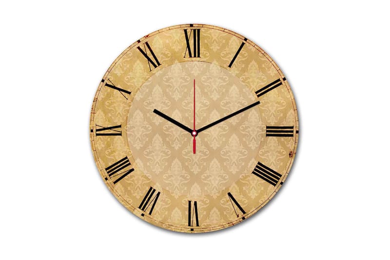 Koristeellinen MDF Seinäkello 30 cm - Monivärinen - Sisustustuotteet - Seinäkoristeet - Kellot